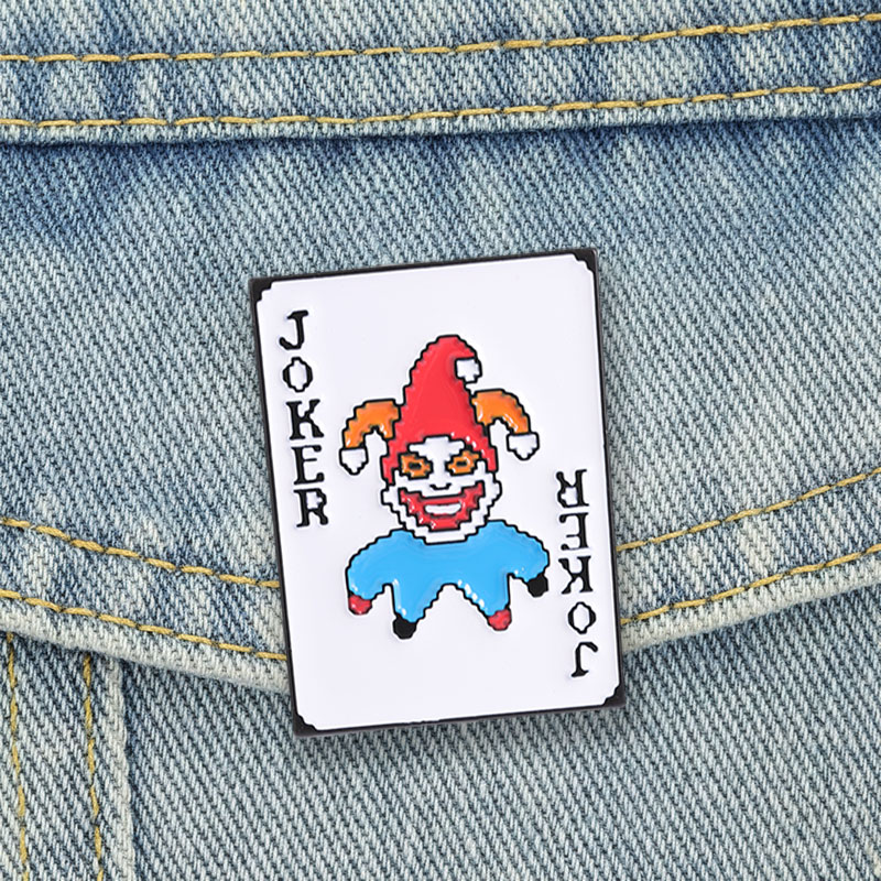 Joker Gaming Accessories - Broches en émail Joker de poker,