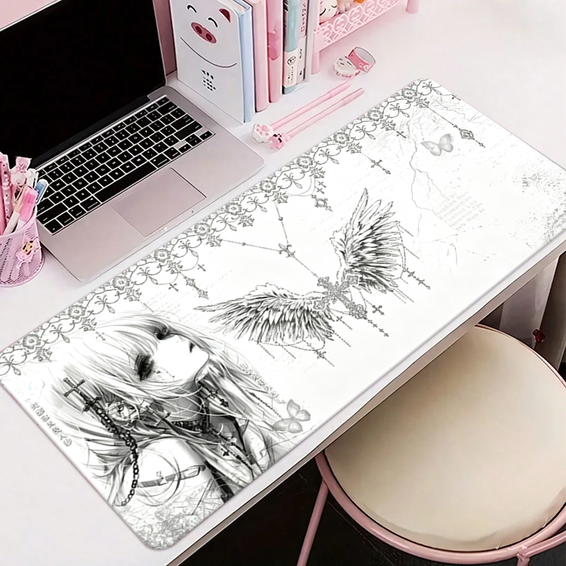 Gaming Accessories Desk - Tapis de souris en cuir noir