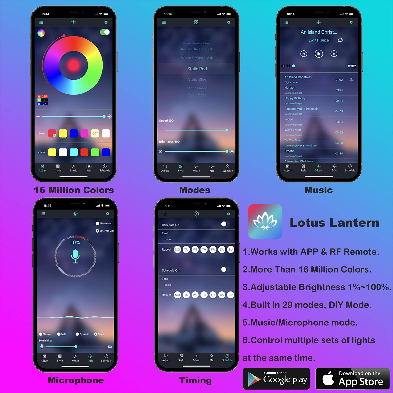 Lumières ambiantes intérieures - Rgb Hub Sync avis et prix