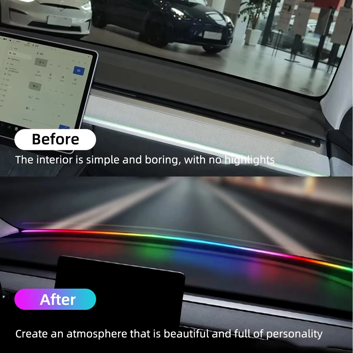 Bande lumineuse LED pour pare- - Rgb Hub Sync avis et prix
