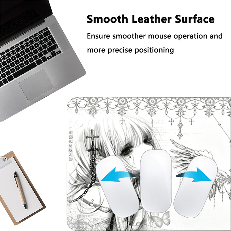 Tapis de souris en cuir noir e - Gaming Accessories Desk avis et prix